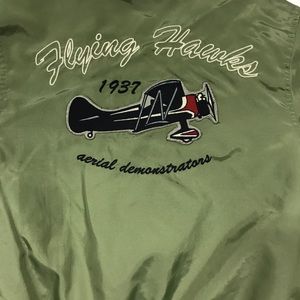 Flying hawks bomber jacket